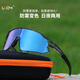 USOM戶外運(yùn)動太陽鏡防紫外線騎行跑步眼鏡騎車擋風(fēng)護(hù)目鏡 UY110變色藍(lán)