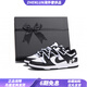 耐克（NIKE）定制球鞋 Dunk解構熊貓高街包裹性防滑抗沖擊性耐磨低幫板鞋男黑 41