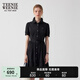 Teenie Weenie小熊女裝連衣裙2025夏季新款簡約通勤商務(wù)氣質(zhì)襯衫裙 黑色 M
