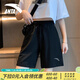 安踏短褲女夏季速干透氣美式黑色五分褲運動健身訓練跑步褲子 【直筒顯瘦-主圖同款】基礎(chǔ)黑 L /男女同款
