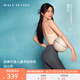 MAIA ACTIVE【虞書欣同款】腰精褲 收腹細腰高彈緊身瑜伽褲健身褲子九分褲女 [虞書欣同色]9分中縫口袋-遠山灰 M