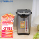 虎牌（TIGER） 日本原裝進(jìn)口智能家用電燒水壺三段+VE斷電保溫?zé)o蒸汽電熱水瓶 電動氣壓雙出水 4L PIG-A40C