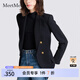 MeetMetro瑪依爾2025秋季新款黑色西裝外套女時尚休閑職業(yè)氣質(zhì)西服 黑色【現(xiàn)貨閃電發(fā)】 L