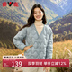 雅鹿時(shí)尚菱格內(nèi)膽羽絨服女2025早春新款休閑輕薄短款羽絨內(nèi)搭薄款外套 A款-灰藍(lán) M 【推薦105斤以內(nèi)】