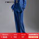 PORTS寶姿春夏新品女裝寬腳口長褲LM8P025MWB019 深藍(lán)色 M (6)