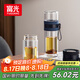 富光雙層玻璃杯 泡茶杯茶水分離杯子 高硼硅玻璃水杯商務(wù)男女士290ML
