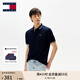TOMMY JEANS【潮流鑲邊】25夏季男裝純棉珠地網(wǎng)眼商務翻領短袖T恤POLO20745 藏青色C1G XL