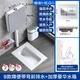 恒潔HEGII家用蹲便器陶瓷蹲坑明裝水箱套裝衛(wèi)生間便池大管道 18cm高/B款含水箱(帶彎前排水)
