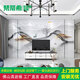 梵蒂希巖板電視背景墻現(xiàn)代簡(jiǎn)約新中式瓷磚大理石裝飾壁畫沙發(fā)影視墻定制 定制/1平方米