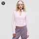lululemon丨Define女士短款?yuàn)A克 *羅紋 Nulu? 芯吸 LW3HOBS 柔紗粉 S /6