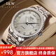 I&W CARNIVAL HWGUOJI[新年禮物] 瑞士品牌手表男機(jī)械表商務(wù)男士手表夜光防水男表 灰面鋼帶|進(jìn)口機(jī)芯|定制刻字