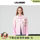 LALABOBO2025春季新款牛仔外套女漸變色立體玩偶熊寬松顯瘦夾克RBEA-JW12 粉牛仔 常規(guī) S
