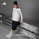 adidas梅賽德斯AMG馬石油F1車(chē)隊(duì)長(zhǎng)袖T恤男裝阿迪達(dá)斯官方JX5797 白/黑色     5XL
