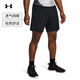 安德瑪（UNDERARMOUR）春夏Tech? Vent男子7英寸針織訓練運動(dòng)短褲1388645 黑色001 XL