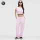 lululemon丨Dance Studio 女士寬松剪裁中腰工裝褲 拒水 LW5GOEA 柔紗粉(LW5HUJA) M