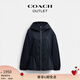 蔻馳（COACH）【七夕情人節(jié)禮物】奧萊女士收腰戶外夾克 海軍藍(lán)色 S