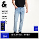 杰克·瓊斯（JACK&JONES）25年男裝夏季903直筒牛仔褲男士【涼感】彈力淺色水洗休閑褲子 C40淺牛仔藍(lán) 31 175 W31/L30
