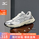 美津濃（MIZUNO）【RACER V2】25年新款高街機(jī)能復(fù)古潮流慢跑鞋男女緩震透氣跑鞋 06 淺黃色/銀色/深杏色 42.5 (275mm)