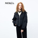 MO&Co.秋季90%鴨絨大翻領(lǐng)雙開(kāi)頭拉鏈短款羽絨服