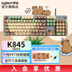 羅技（Logitech）K845機械鍵盤 有線鍵盤 辦公電腦打字鍵盤 電競游戲發(fā)光全尺寸個性化定制鍵帽卡皮巴拉 生日禮物 【K845+卡皮巴拉】青軸