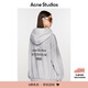 Acne Studios 男女同款 1996字母印花連帽運(yùn)動(dòng)套頭衫衛(wèi)衣CI0159 淺灰色混色 XS