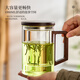憶壺茶（YIHUTEA）泡茶杯茶水分離杯水杯男士茶杯個(gè)人專(zhuān)用泡茶杯玻璃綠茶杯子 【1000ML容量】玻璃三件杯