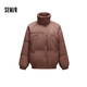 森馬（Semir）史努比系列羽絨服女立領(lǐng)寬松插肩袖2024冬三防外套109724113013