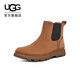 UGG秋季男士圓頭保暖簡(jiǎn)約低跟休閑切爾西靴短靴 1166764 CHE | 栗色 42