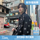 BOY LONDON【溯造真我】春情侶款朋克外套燙鉆三鷹標(biāo)斜紋牛仔外套 黑色 S