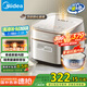 美的（Midea）電飯煲3L家用電飯鍋1-3人抗菌青瓷內(nèi)膽 IH立體加熱一鍵柴火飯?zhí)刂悄芏喙δ茈婏堝丮B-HC3032