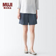 無(wú)印良品（MUJI）女式 萊賽爾纖維 短褲 褲子 休閑褲 夏天 女裝 BEC11C3S 中灰色 XS
