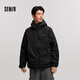 森馬（Semir）防護外套|商場(chǎng)同款中國國家地理系列羽絨服男三合一冬裝 黑色（番鴨絨）90001 L