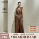 艾諾絲雅詩(shī)【商場(chǎng)同款】2025夏季新品美拉德長(zhǎng)絨棉連體褲氣質(zhì)闊腿褲40539155 咖色 S