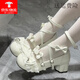 康麗凈喵軟萌貓爪2025新款原創(chuàng)lolita鞋子可愛洛麗塔蕾絲甜美少女單鞋 米白色 37