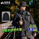拓路者朱雀沖鋒衣男三合一抓絨硬殼戶外防風(fēng)保暖夾克外套定制登山服透氣 黑色 抓絨兩件套 XL