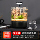 帝狼客廳小型生態(tài)魚(yú)缸過(guò)濾制氧一體機桌面迷你斗魚(yú)家用水族箱潛水貓 套裝5：魚(yú)缸+全套造景+LED燈光