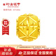行金銀中黃金吊墜 轉(zhuǎn)運(yùn)珠路路通DIY車花圓珠 送禮編織手繩 生日禮物 路路通吊墜 克重多退少補(bǔ) 約1g（單吊墜）