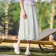 FILA 斐樂官方梭織裙女2025夏季時(shí)尚休閑傘裙半身裙一步裙