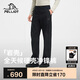 伯希和（Pelliot）[巖殼]戶外硬殼沖鋒褲男女夏季防水徒步登山長褲115302003黑XL