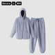 蕉內(nèi)【王一博同款】絨絨506H羊羔絨睡衣男士家居服連帽情侶套裝秋冬季