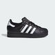 阿迪達(dá)斯 （adidas）三葉草貝殼頭運(yùn)動(dòng)青少年男女板鞋JH9977黑色36.5碼