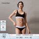 Calvin Klein內(nèi)衣【七夕禮物摩登引力帶】女ck無(wú)鋼圈輕運(yùn)動(dòng)背心式文胸QF7586AD UB1-太空黑 M