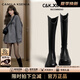 CAMILA KSENIA馬丁靴女2025新款秋冬季時(shí)尚長(zhǎng)筒靴騎士靴柔軟舒適長(zhǎng)靴 黑色【單里】 38