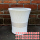 錦楓高筒陶瓷花盆發(fā)財樹(shù)金錢(qián)樹(shù)客廳室內盆栽落地陶瓷大花盆 矮款金線(xiàn)白色 小