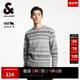 杰克·瓊斯（JACK&JONES）男裝冬季時(shí)尚百搭潮舒適休閑寬松針織衫圓領(lǐng)織花毛衣男224413024 G41淺花灰色 S 170