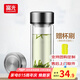 富光玻璃杯大容量杯子商務(wù)男辦公杯泡茶杯玻璃茶杯透明帶蓋便攜式水杯 商務(wù)直身杯 320ml