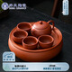 蘇氏陶瓷（SUSHI CERAMICS）紫砂西施壺4杯配紫砂蓄水茶盤功夫茶具便捷茶具套裝J1032
