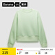 蕉內（Bananain）非常服女士套頭衛衣圓領(lǐng)24秋冬新款寬松顯瘦顯腿長(cháng)百搭 沁檸綠 M