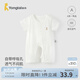 童泰（TONGTAI）嬰兒短袖連體衣夏季薄款純棉新生兒開襠哈衣爬服無(wú)骨提花睡衣 白色 90cm