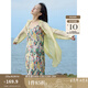 茵曼（INMAN）章若楠同款歐若風(fēng)天絲薄開衫女裝襯衫2025夏季新品長袖襯衣 經(jīng)典款-鵝黃色 S
